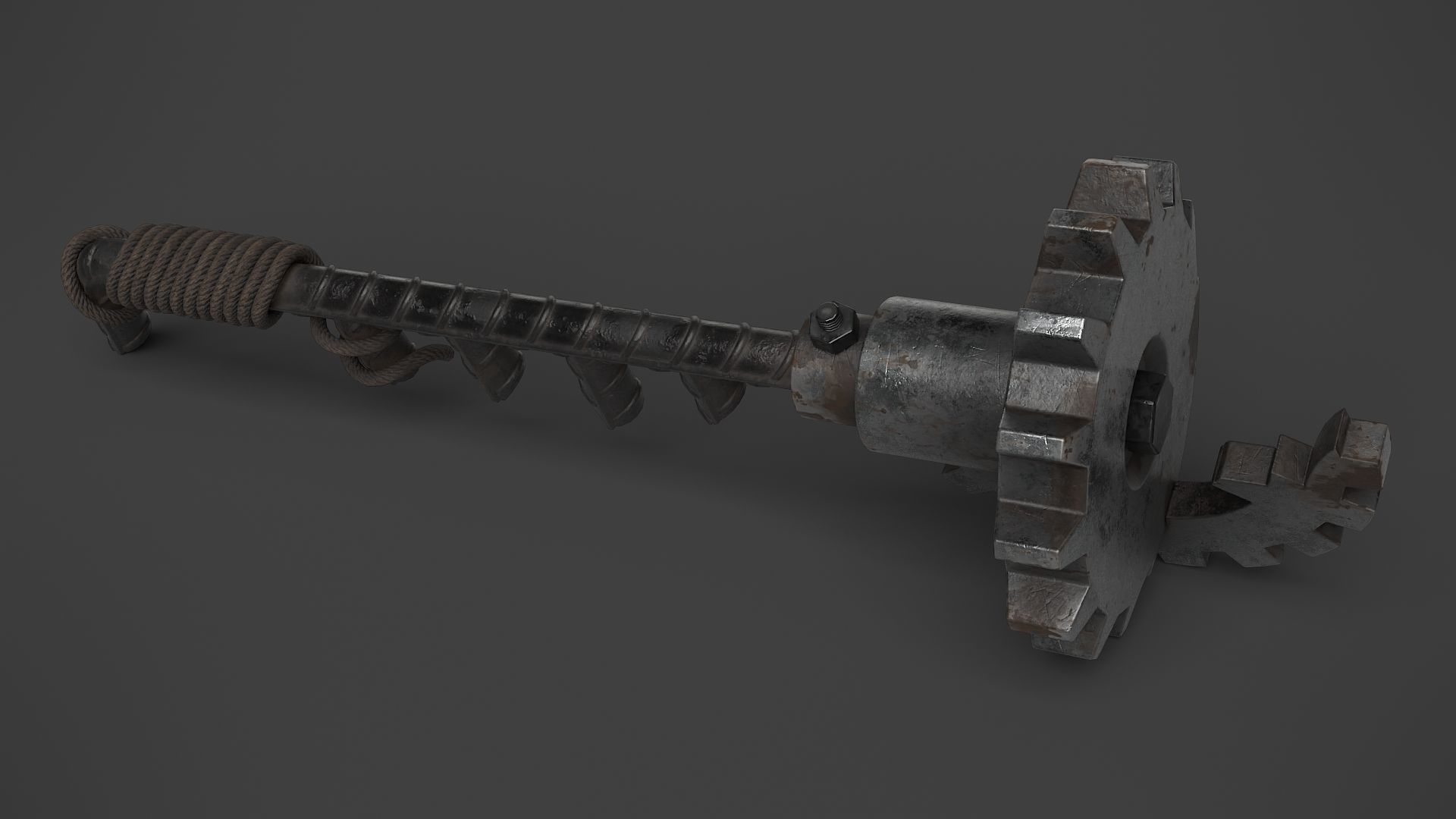 Modifiable Strike Weapon 08 Low-poly 3D model_1