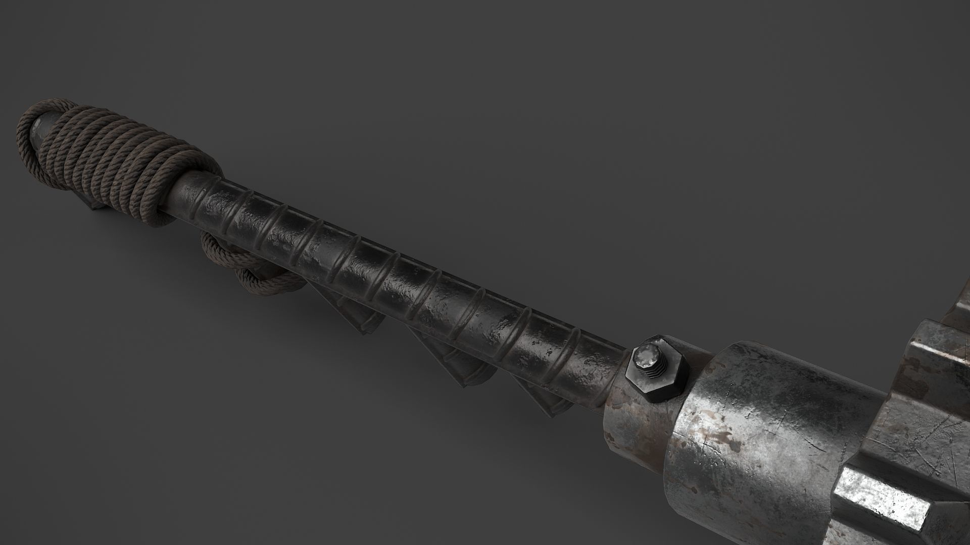 Modifiable Strike Weapon 08 Low-poly 3D model_9