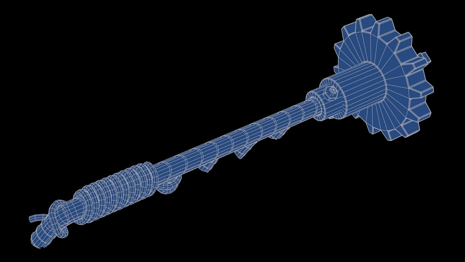 Modifiable Strike Weapon 08 Low-poly 3D model_22