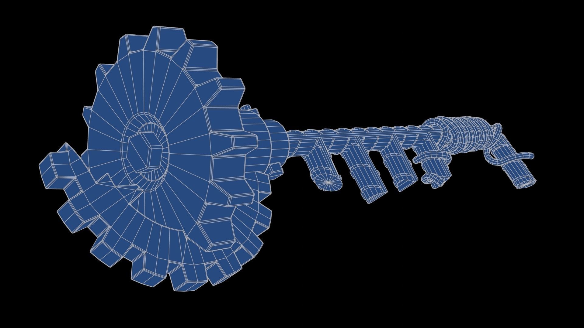 Modifiable Strike Weapon 08 Low-poly 3D model_23