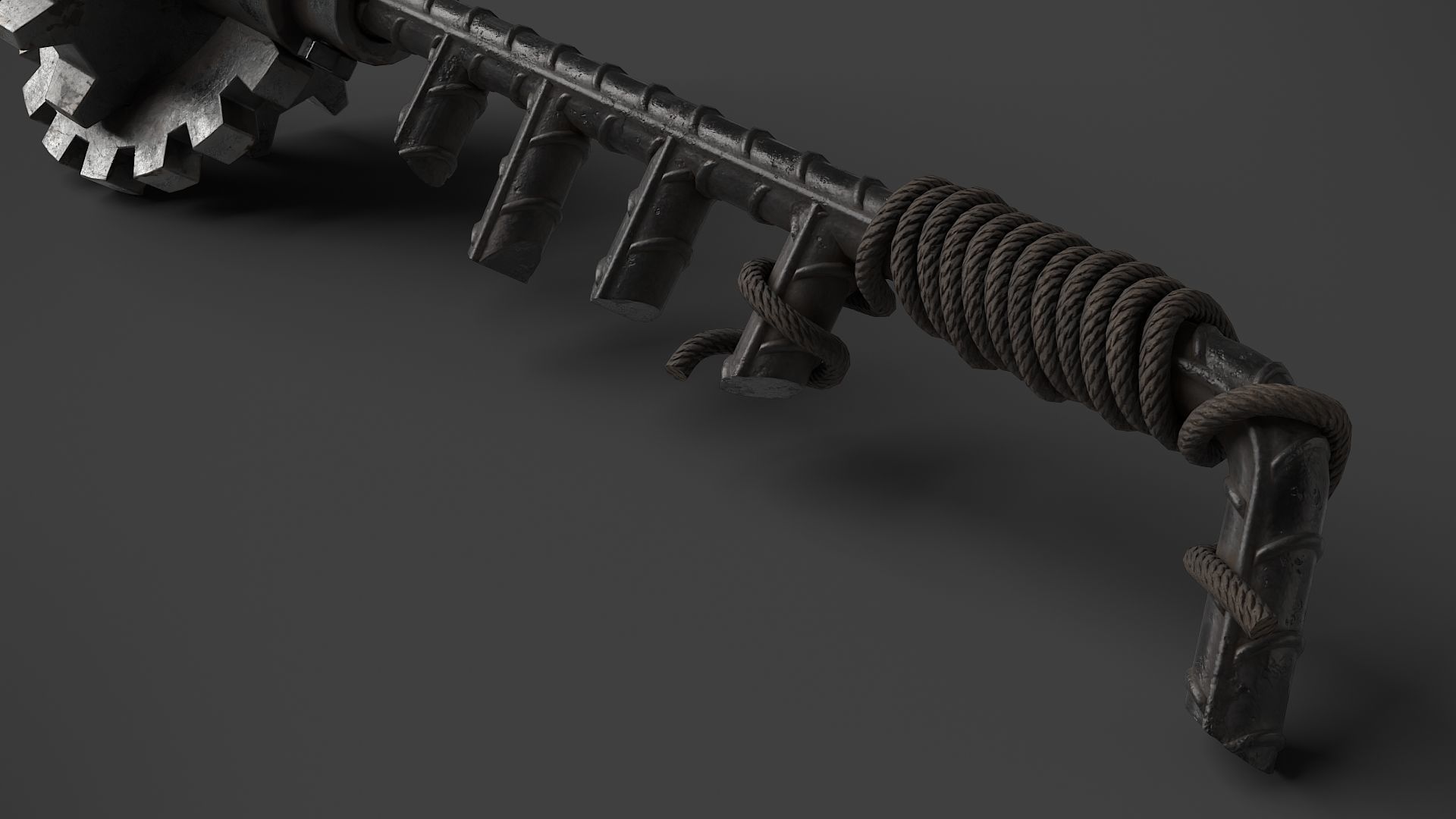 Modifiable Strike Weapon 08 Low-poly 3D model_7