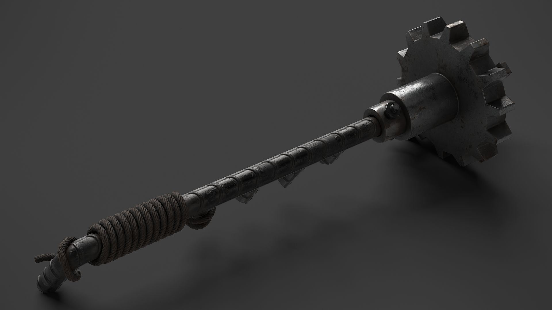 Modifiable Strike Weapon 08 Low-poly 3D model_2