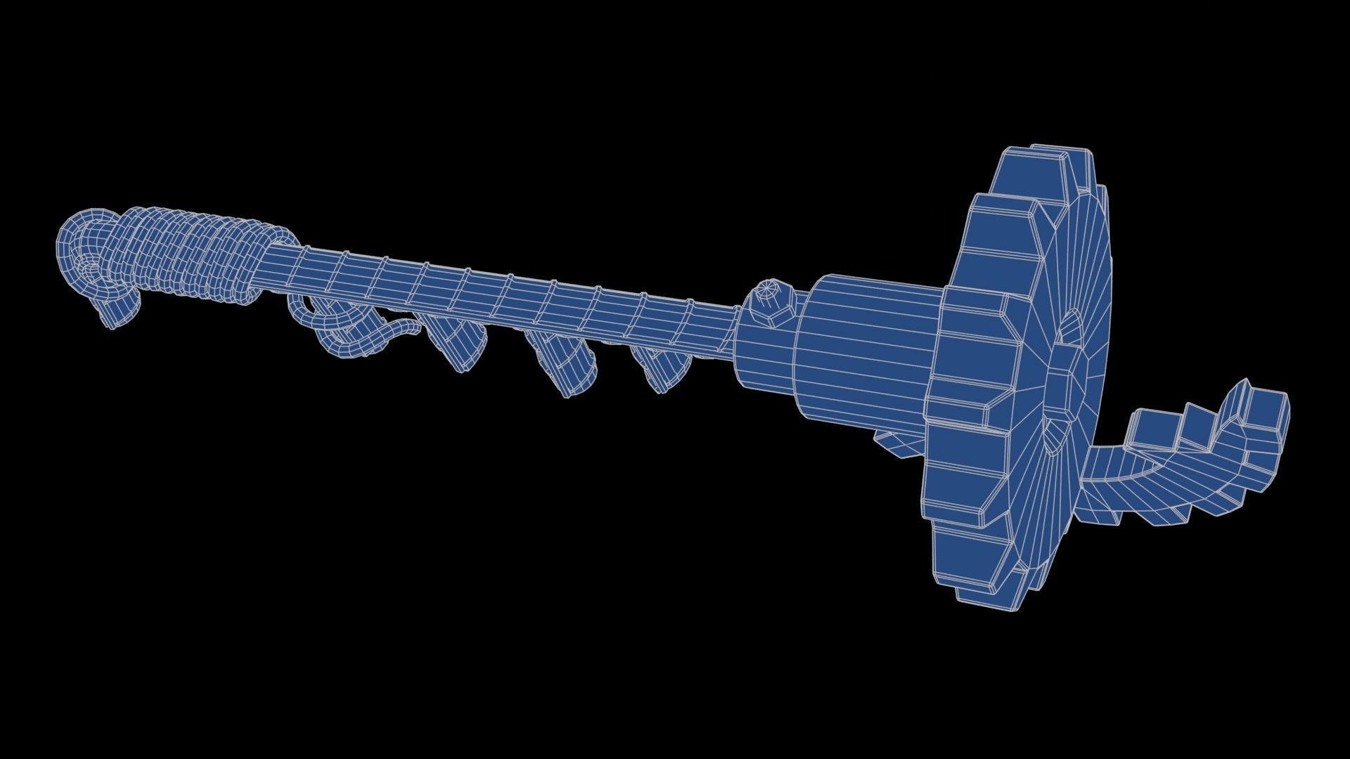 Modifiable Strike Weapon 08 Low-poly 3D model_21
