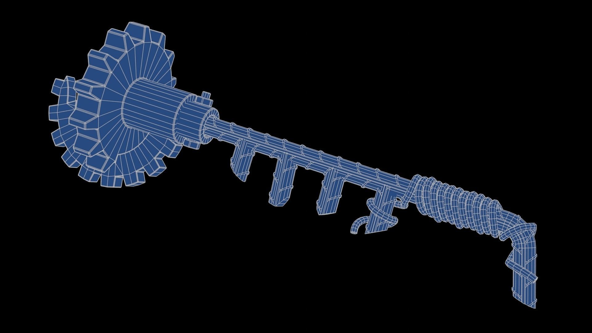 Modifiable Strike Weapon 08 Low-poly 3D model_20