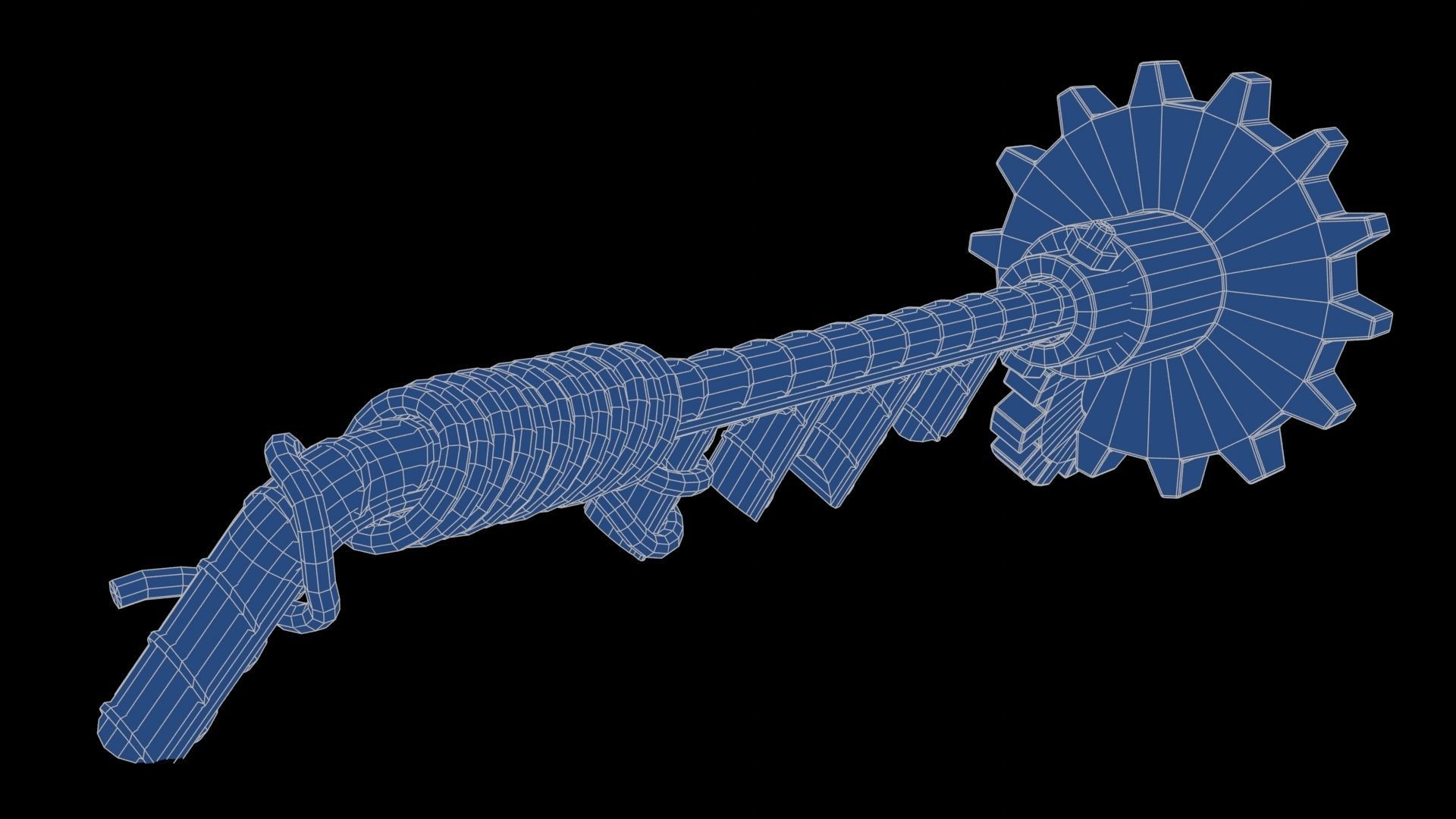 Modifiable Strike Weapon 08 Low-poly 3D model_26