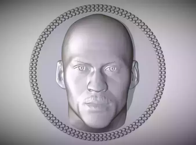 Michael Jordan medallion pendant 3D printing ready stl obj 3D print model