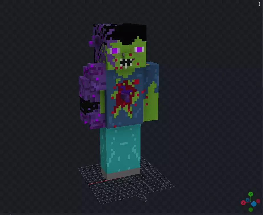 zombie infectado -para crear MOD 3D print model