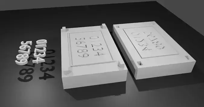 Mold for Numbers - Form - Molde para Numeros