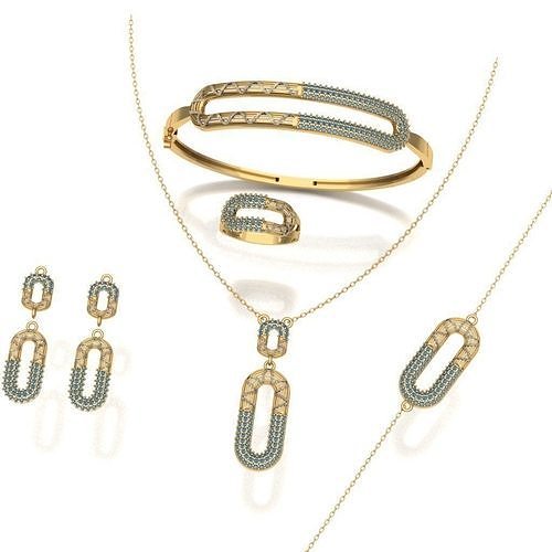 Complete jewelry set 3D print model