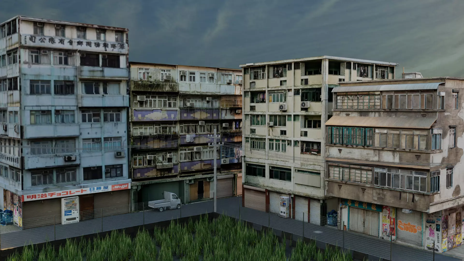 Back Street 2 Free low-poly 3D model_0