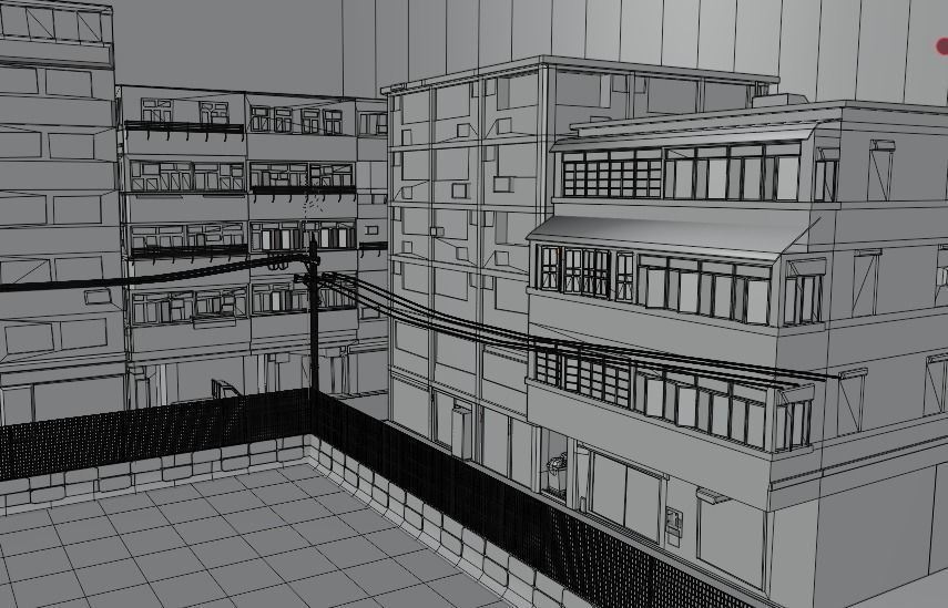 Back Street 2 Free low-poly 3D model_17