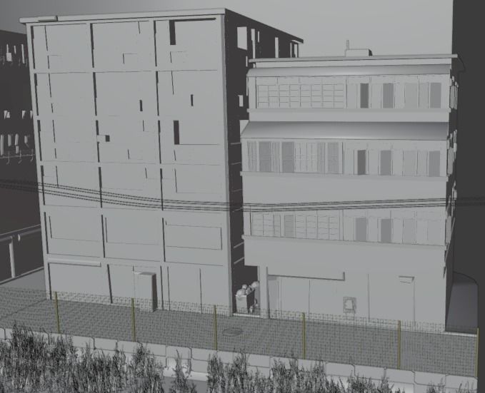 Back Street 2 Free low-poly 3D model_13