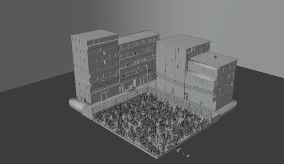 Back Street 2 Free low-poly 3D model_11