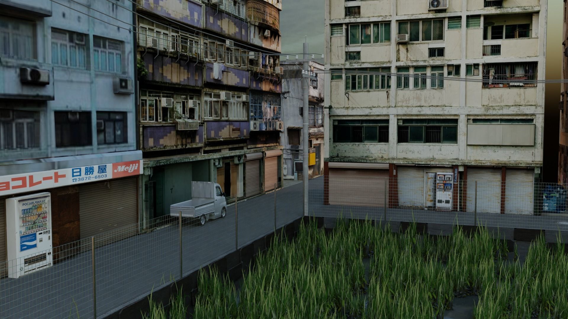 Back Street 2 Free low-poly 3D model_8