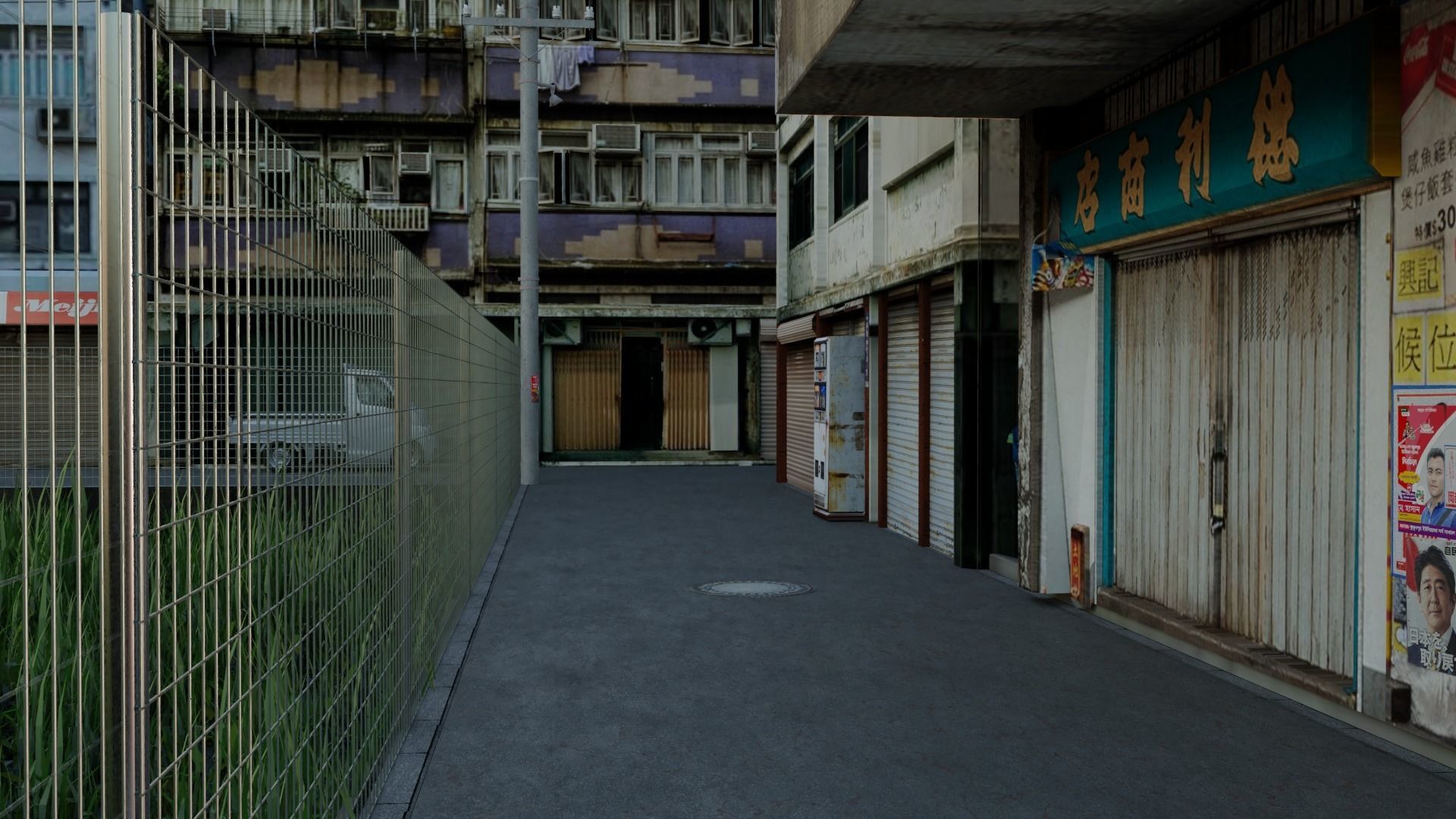 Back Street 2 Free low-poly 3D model_5