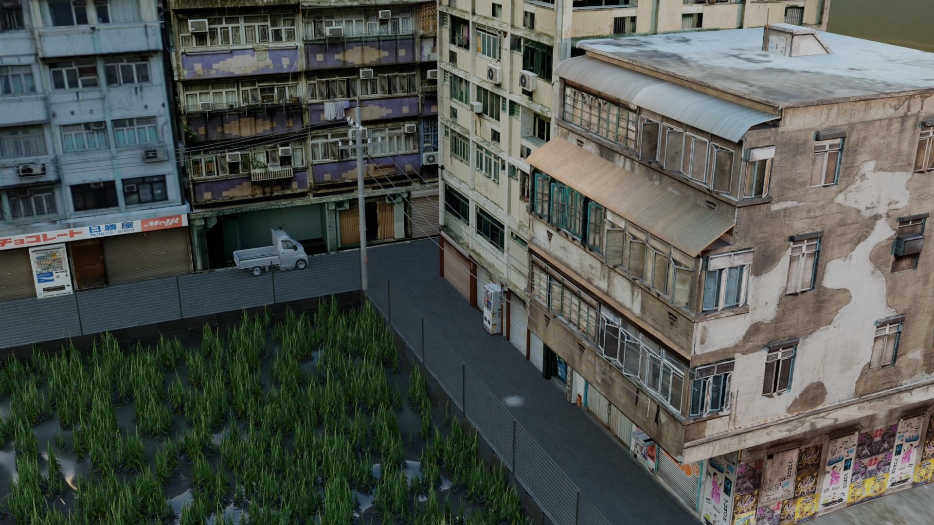 Back Street 2 Free low-poly 3D model_2