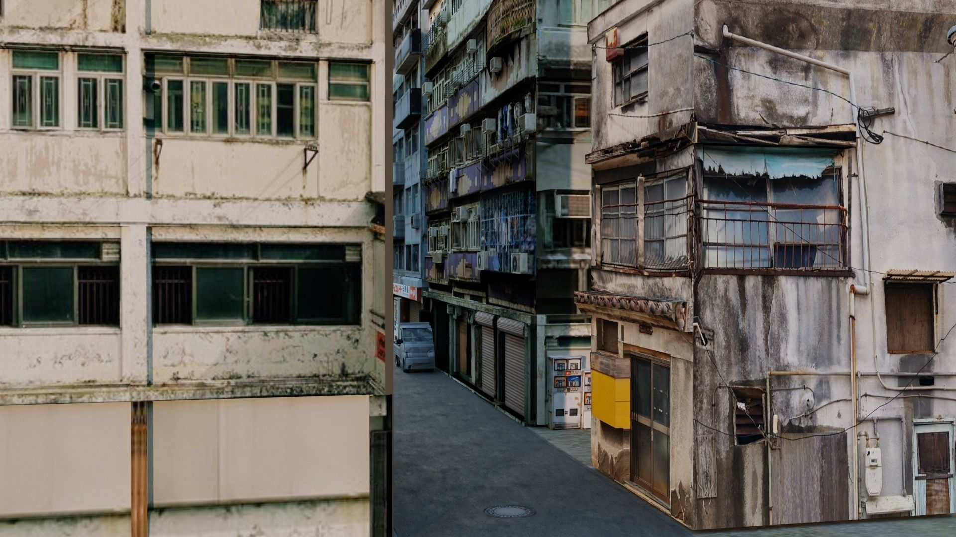 Back Street 2 Free low-poly 3D model_9