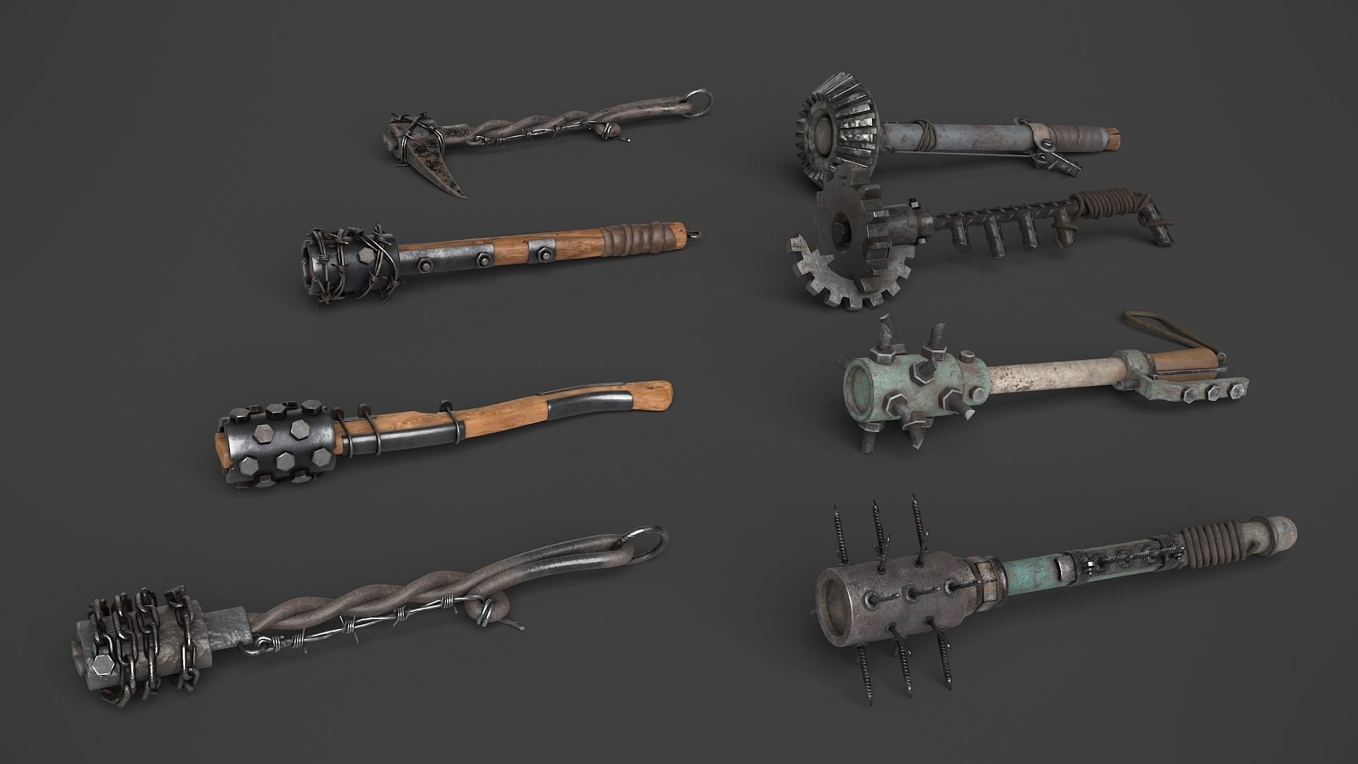 Modifiable Strike Weapons 1 3D Model Collection_2