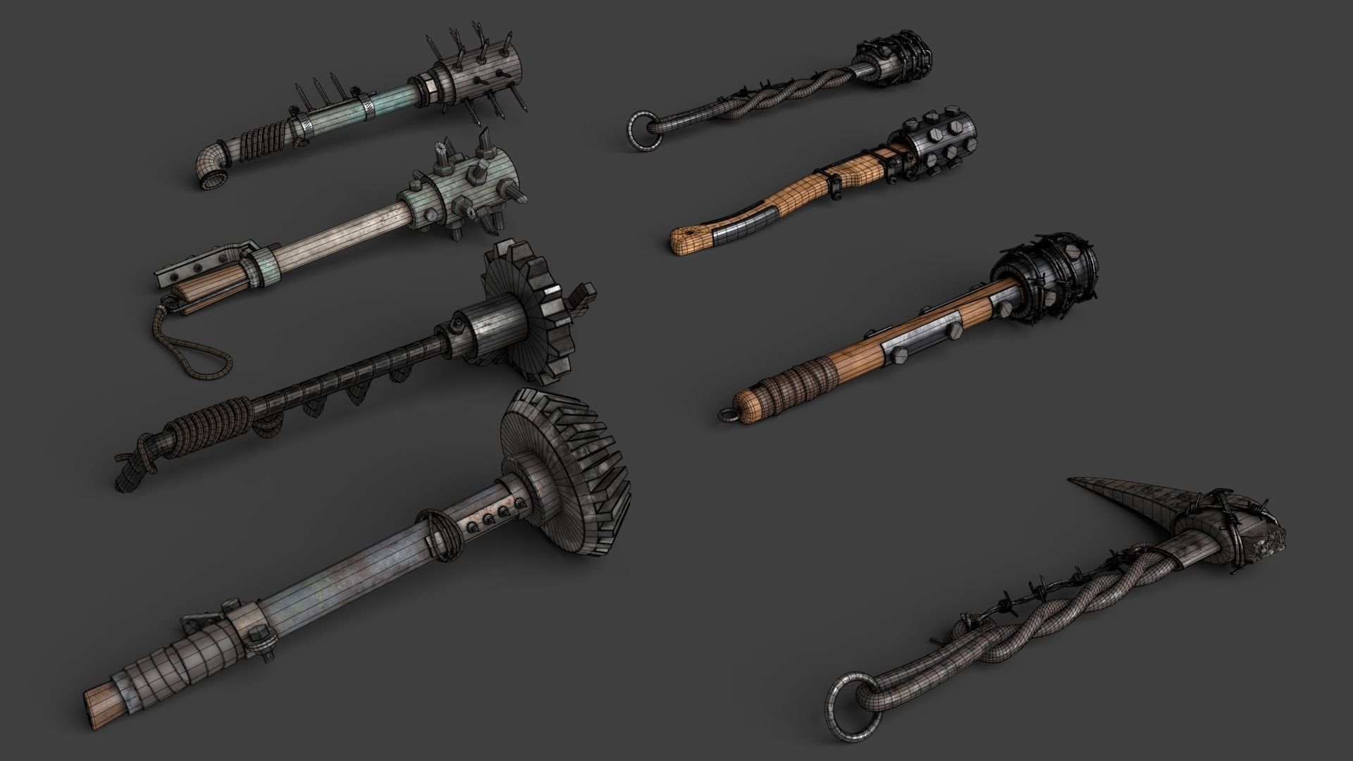 Modifiable Strike Weapons 1 3D Model Collection_5