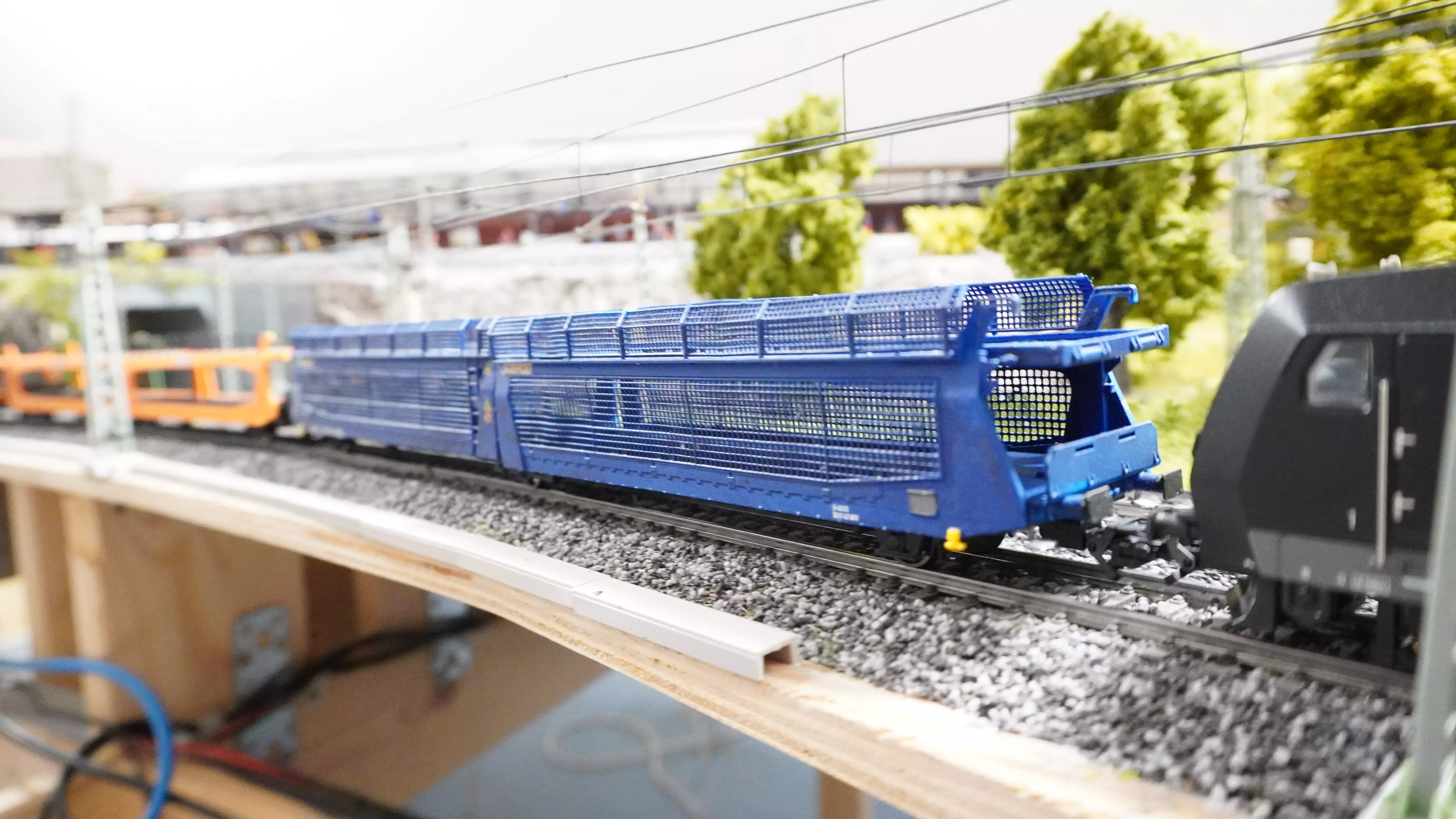 Pre supported H0 1-87 scale Laeks TA 370 GEFCO freight car 3D print model_27