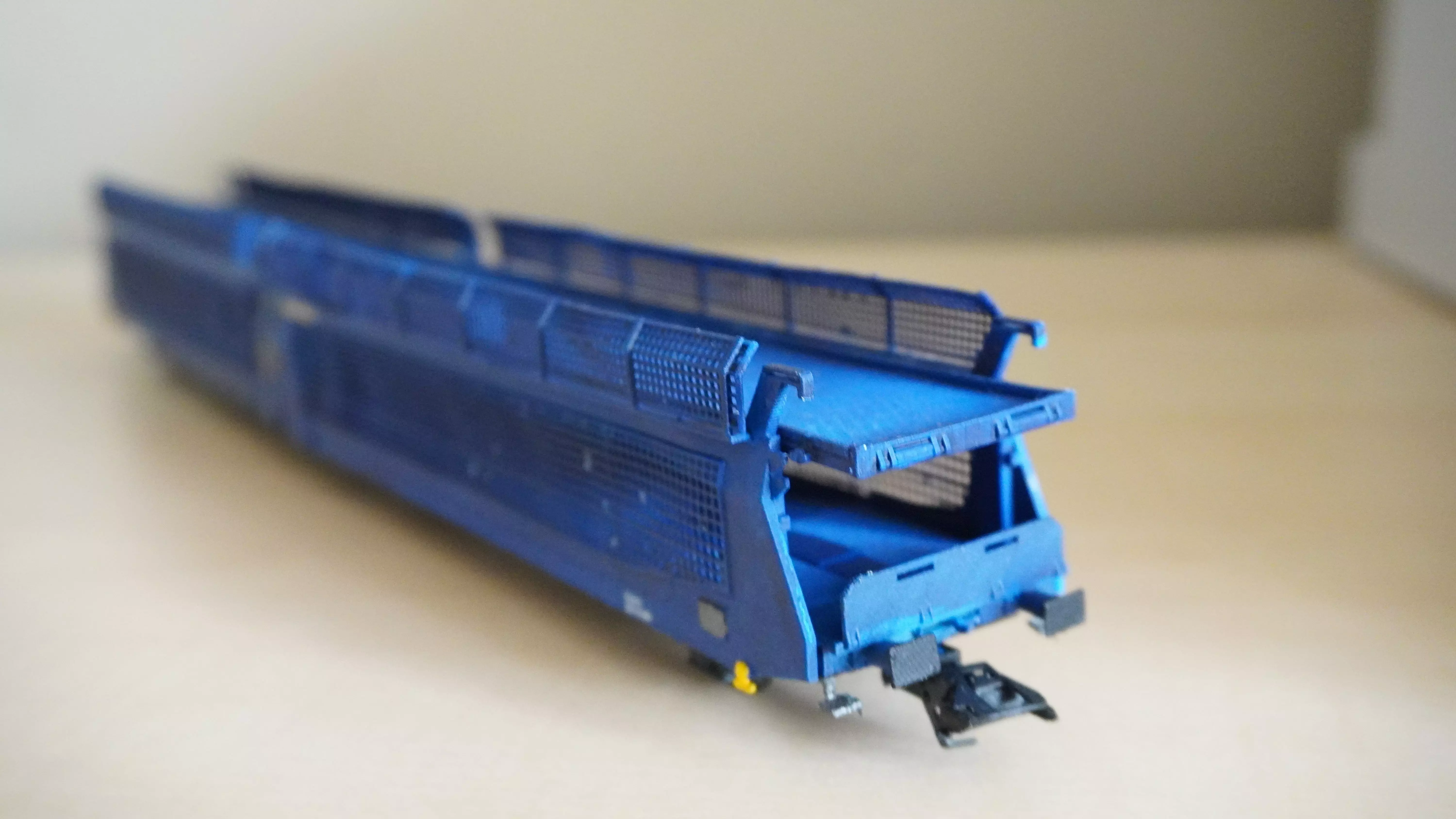 Pre supported H0 1-87 scale Laeks TA 370 GEFCO freight car 3D print model_4
