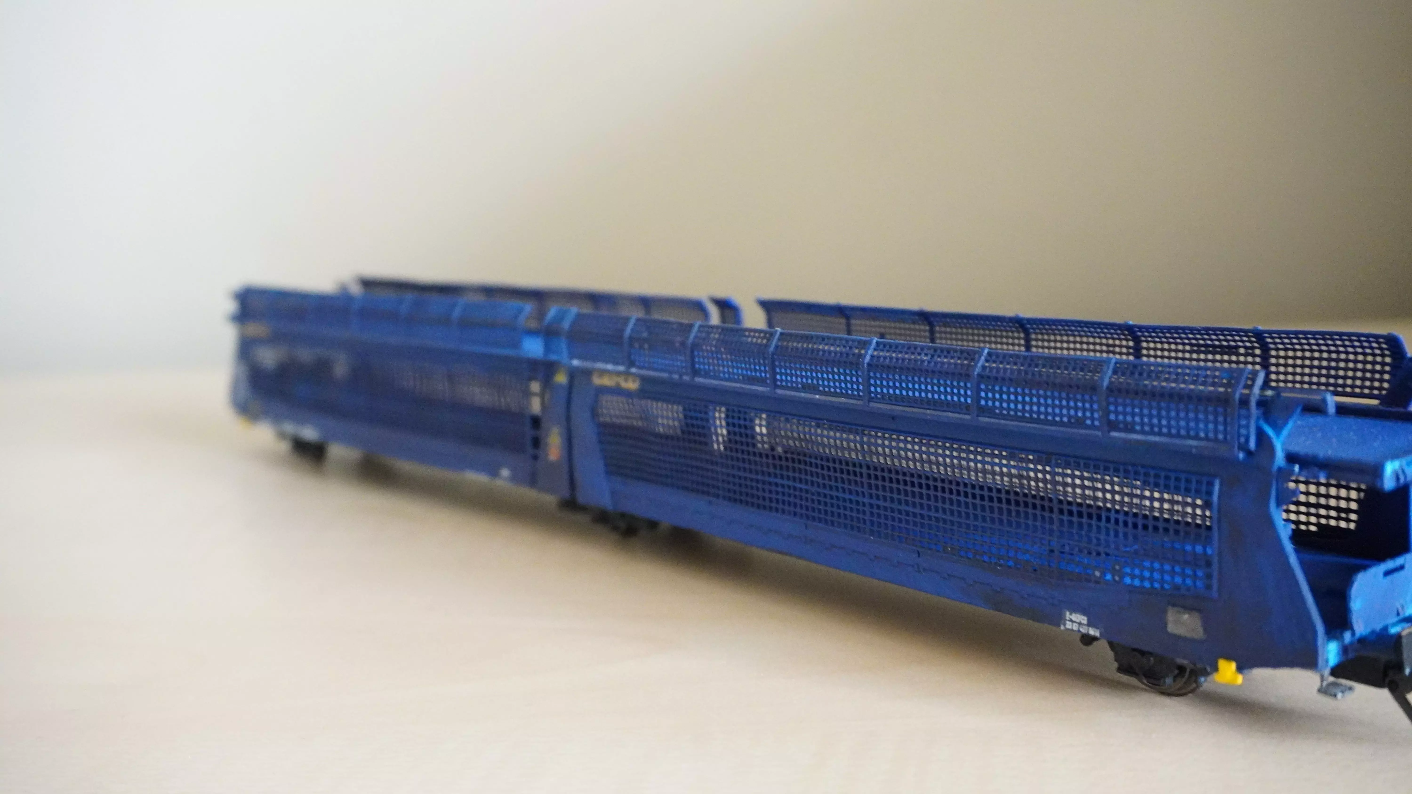 Pre supported H0 1-87 scale Laeks TA 370 GEFCO freight car 3D print model_2