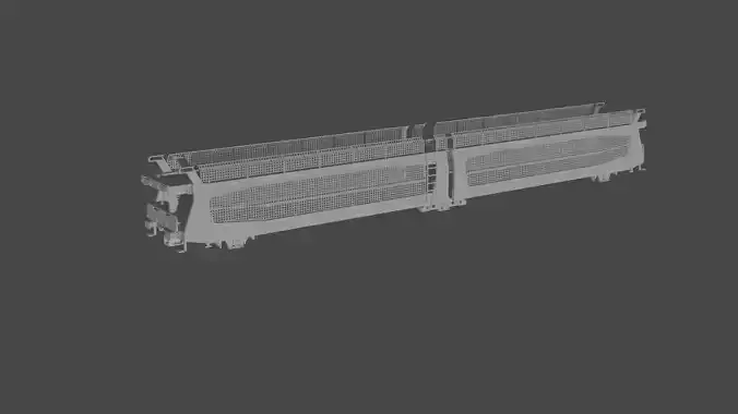 H0 1-87 scale Laeks TA 370 GEFCO car carrying wagon 3D print model