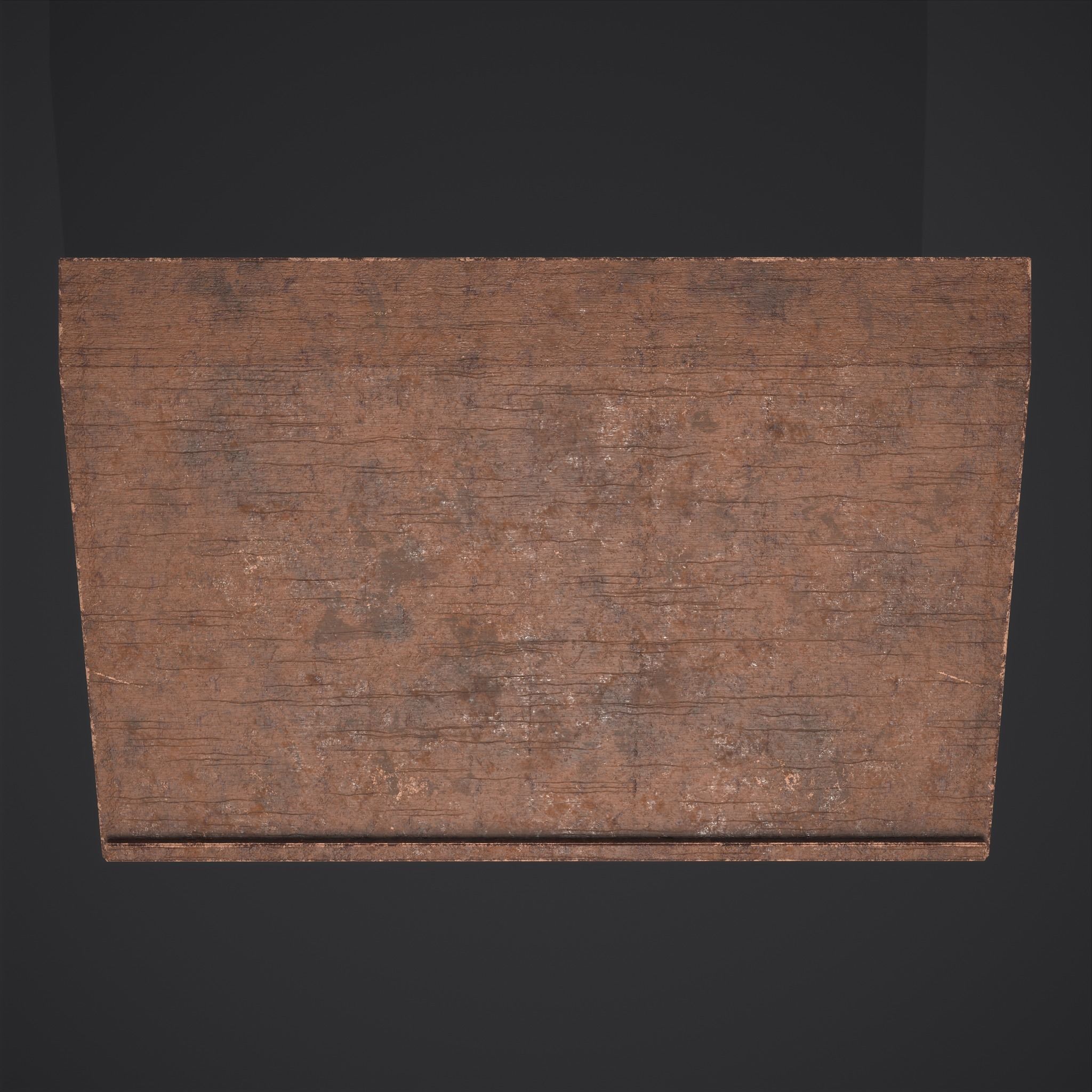 Elegant Long Writing Desk  Low-poly 3D model_15