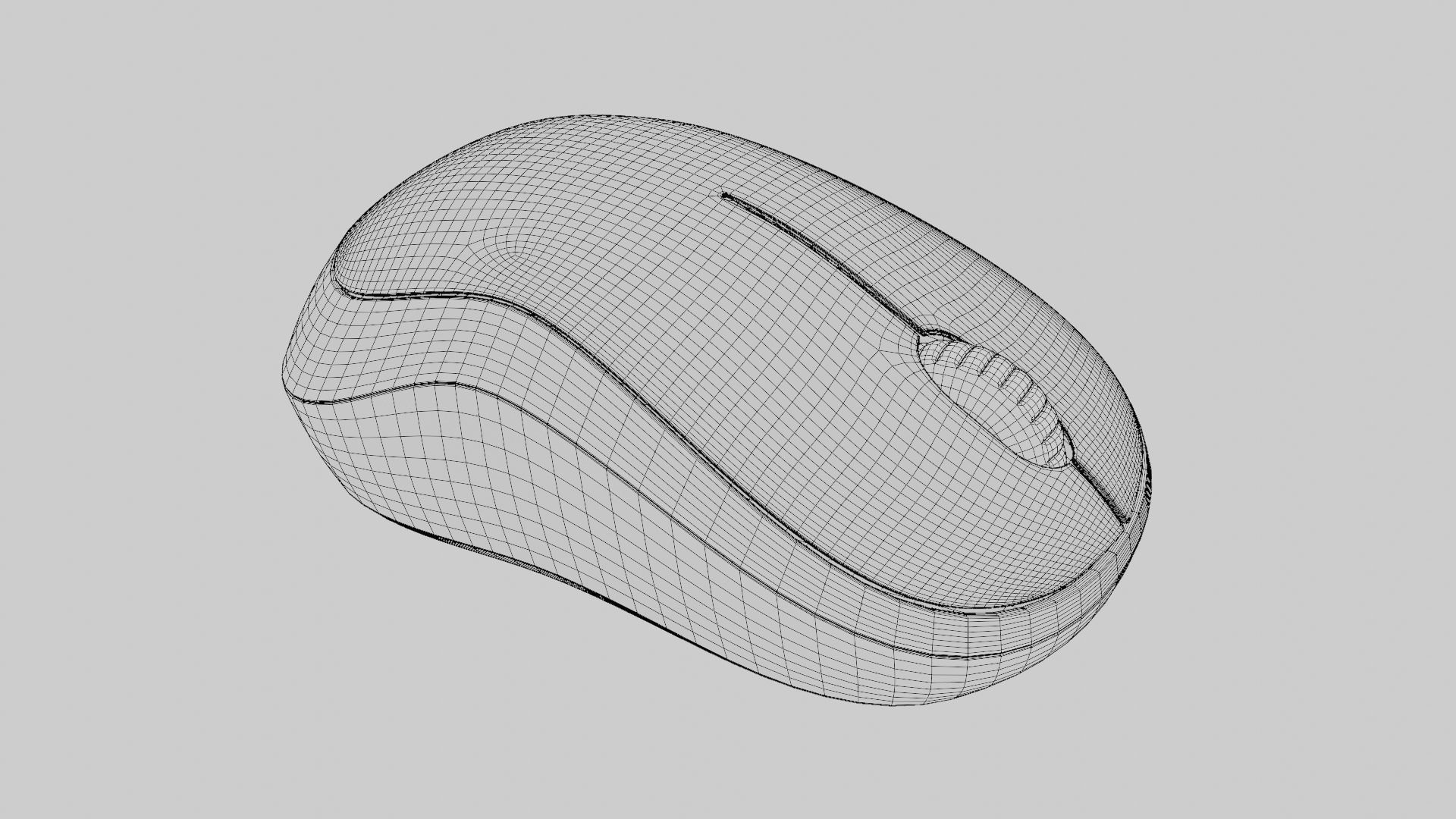 Mouse 3D model microsoft wireless 3D model_3