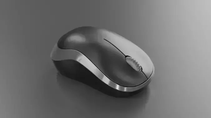 Mouse 3D model microsoft wireless