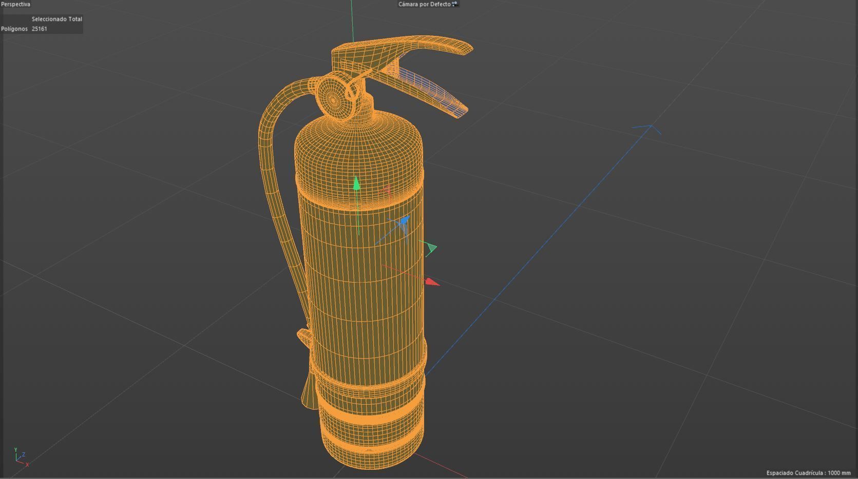 fire extinguisher Low-poly 3D model_8