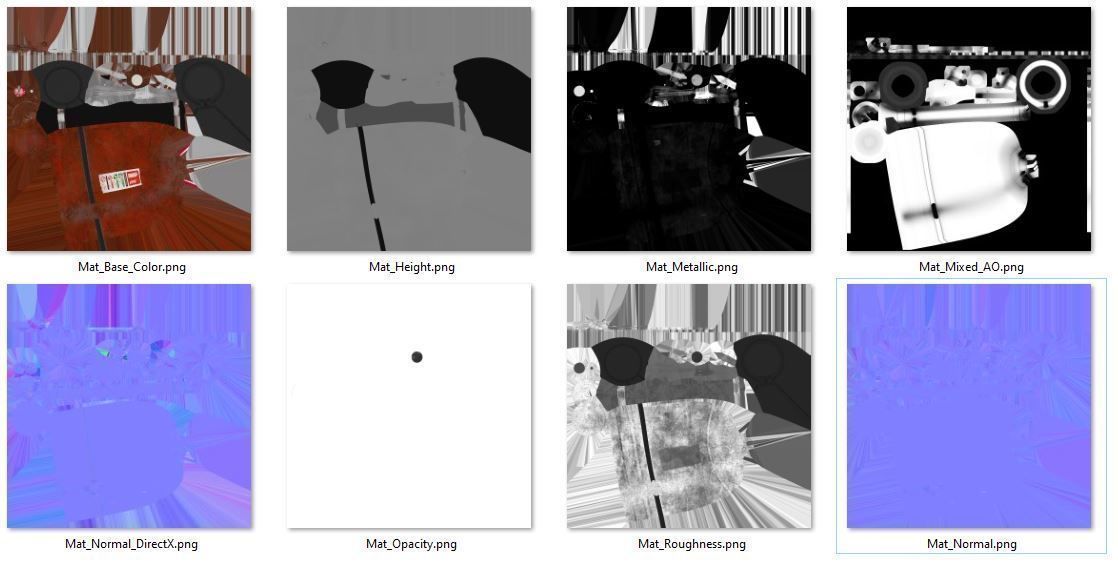 fire extinguisher Low-poly 3D model_1