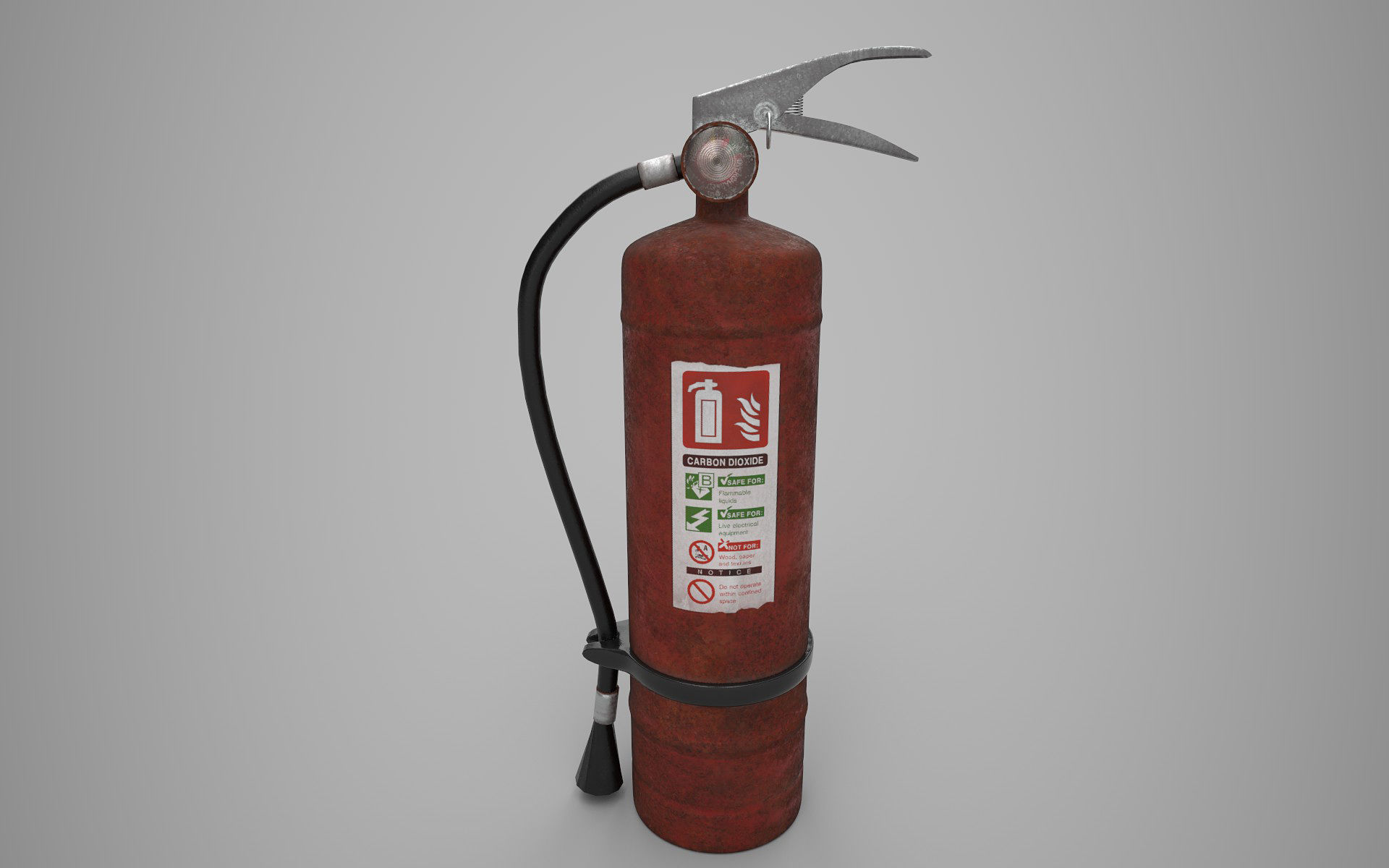 fire extinguisher Low-poly 3D model_2
