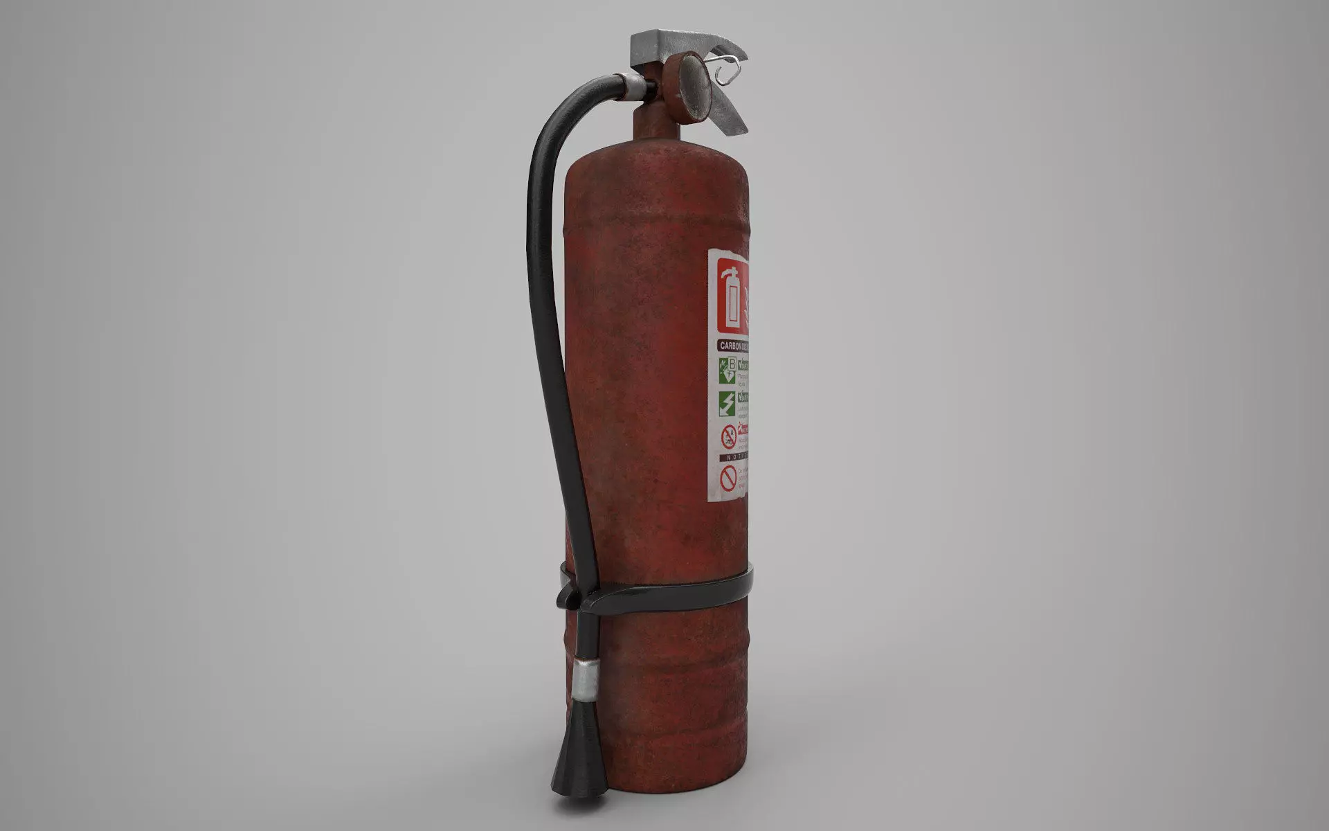 fire extinguisher Low-poly 3D model_0