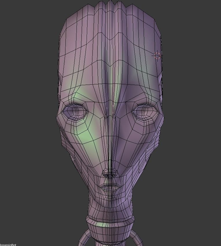 Assassin Bot BASE MESH Free 3D model