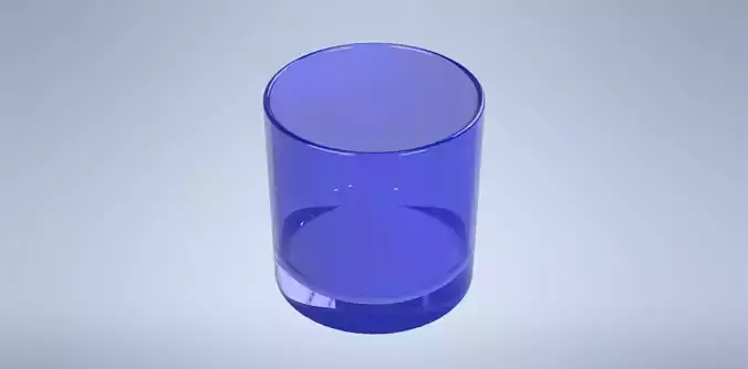 Simple glass cup