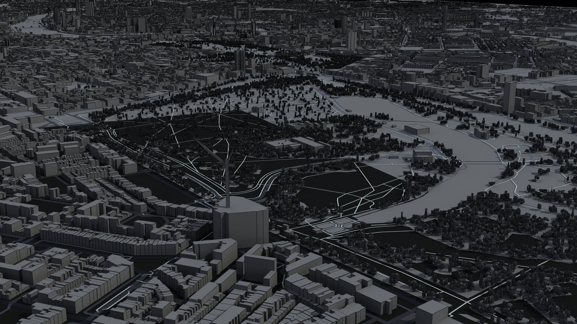 London City UK Low-poly 3D model_31