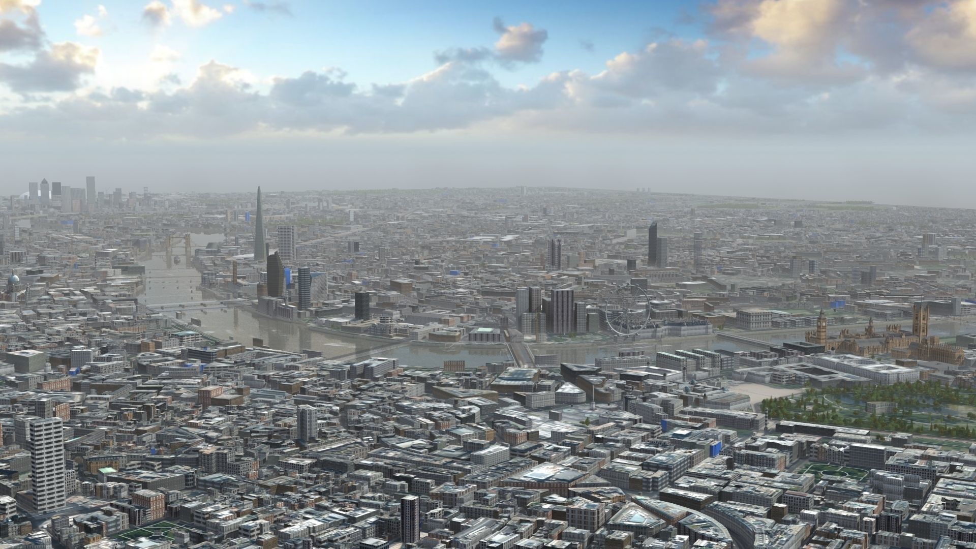 London City UK Low-poly 3D model_6