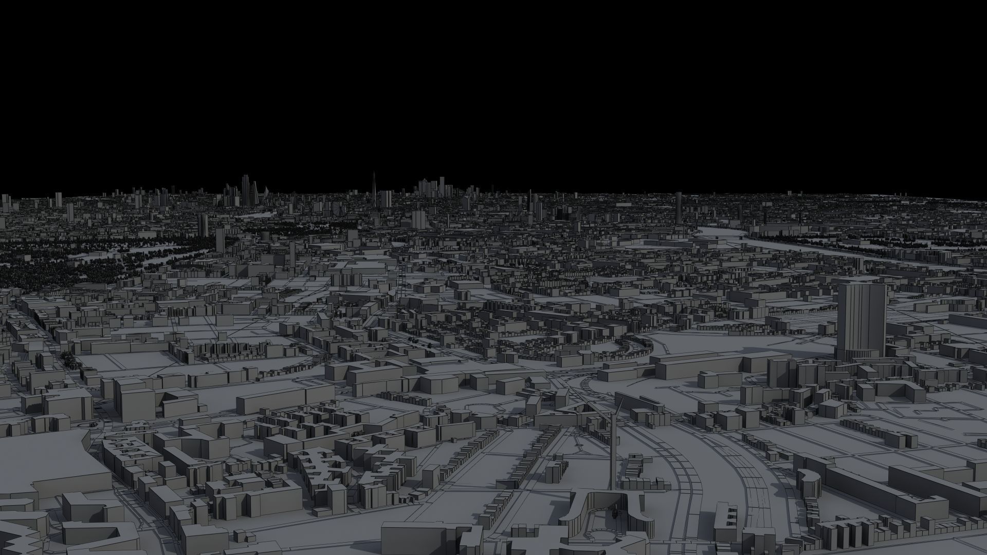 London City UK Low-poly 3D model_46