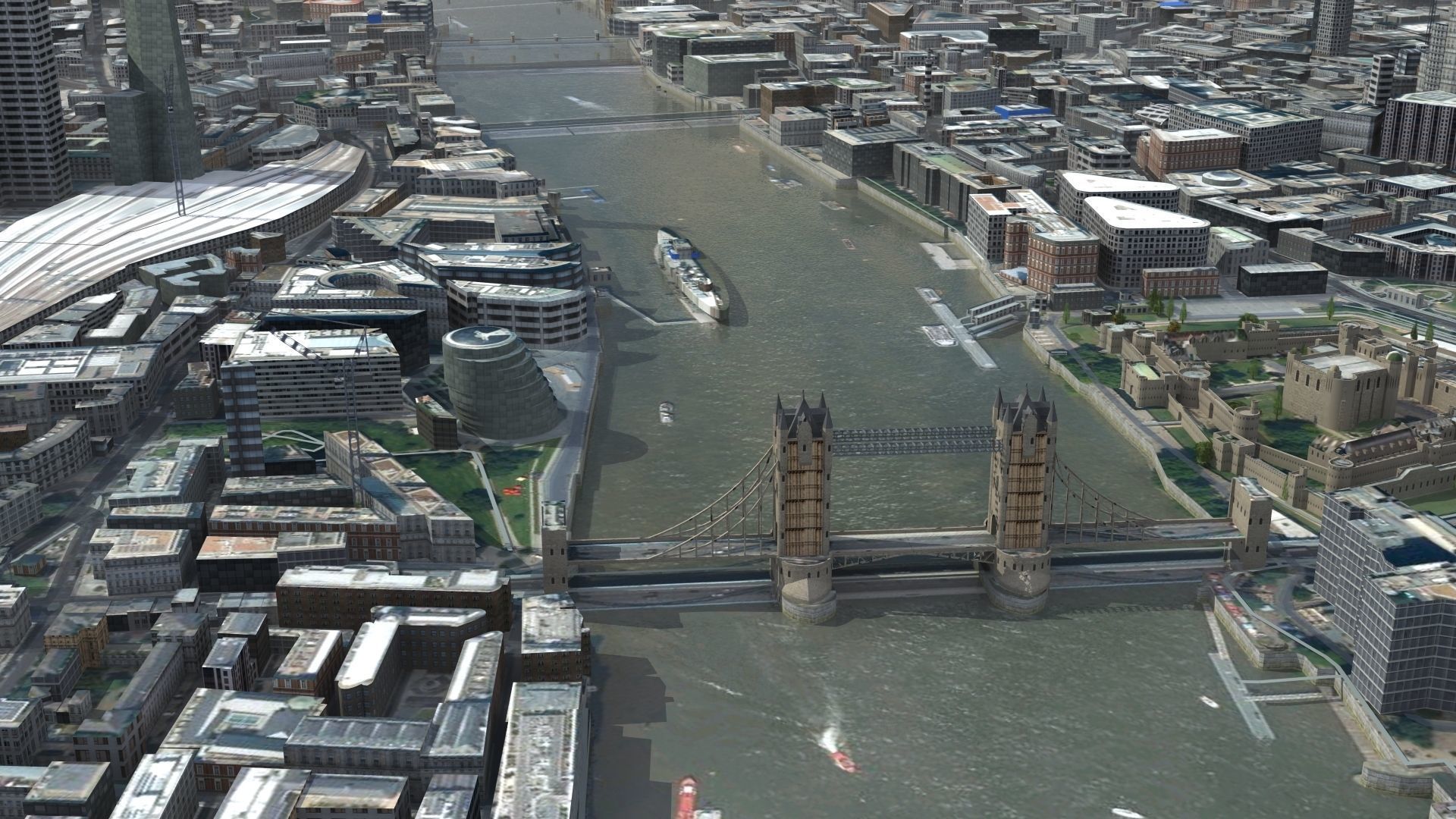 London City UK Low-poly 3D model_11