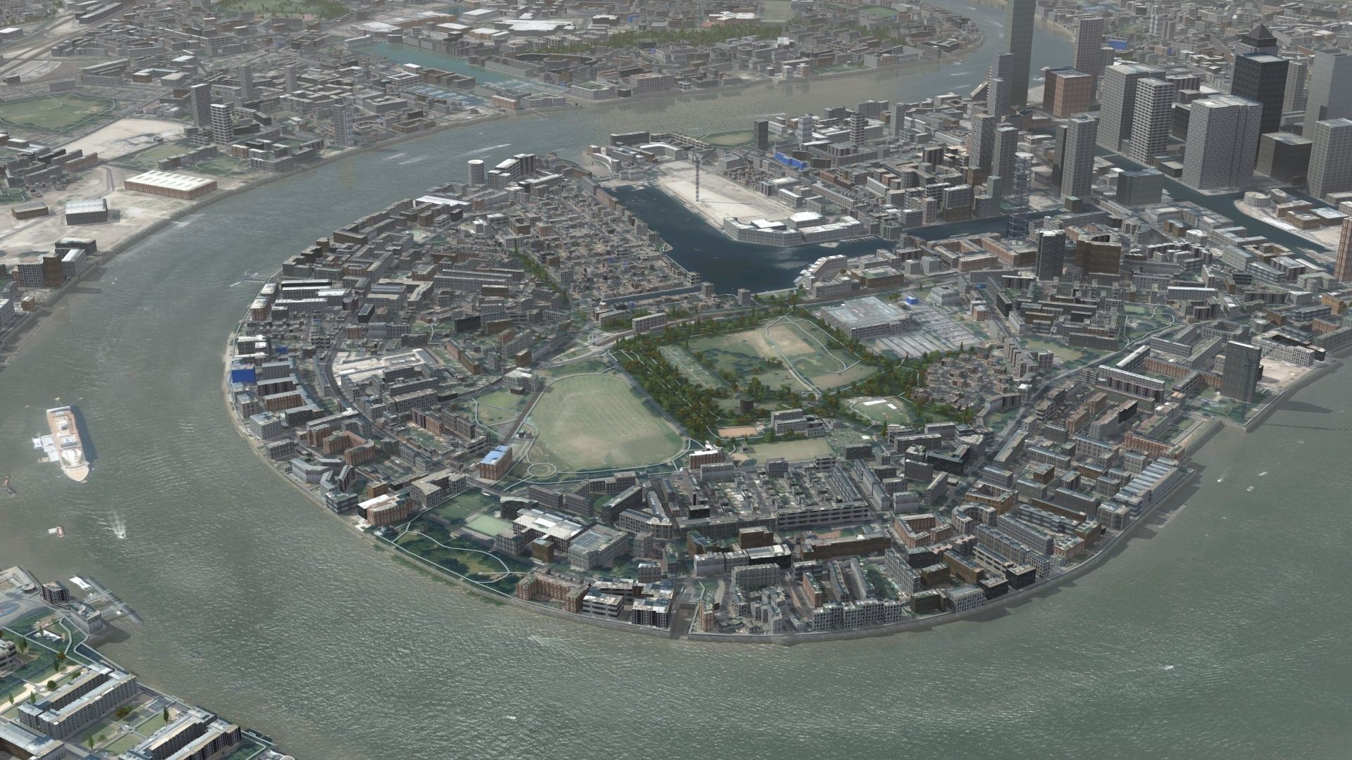 London City UK Low-poly 3D model_14