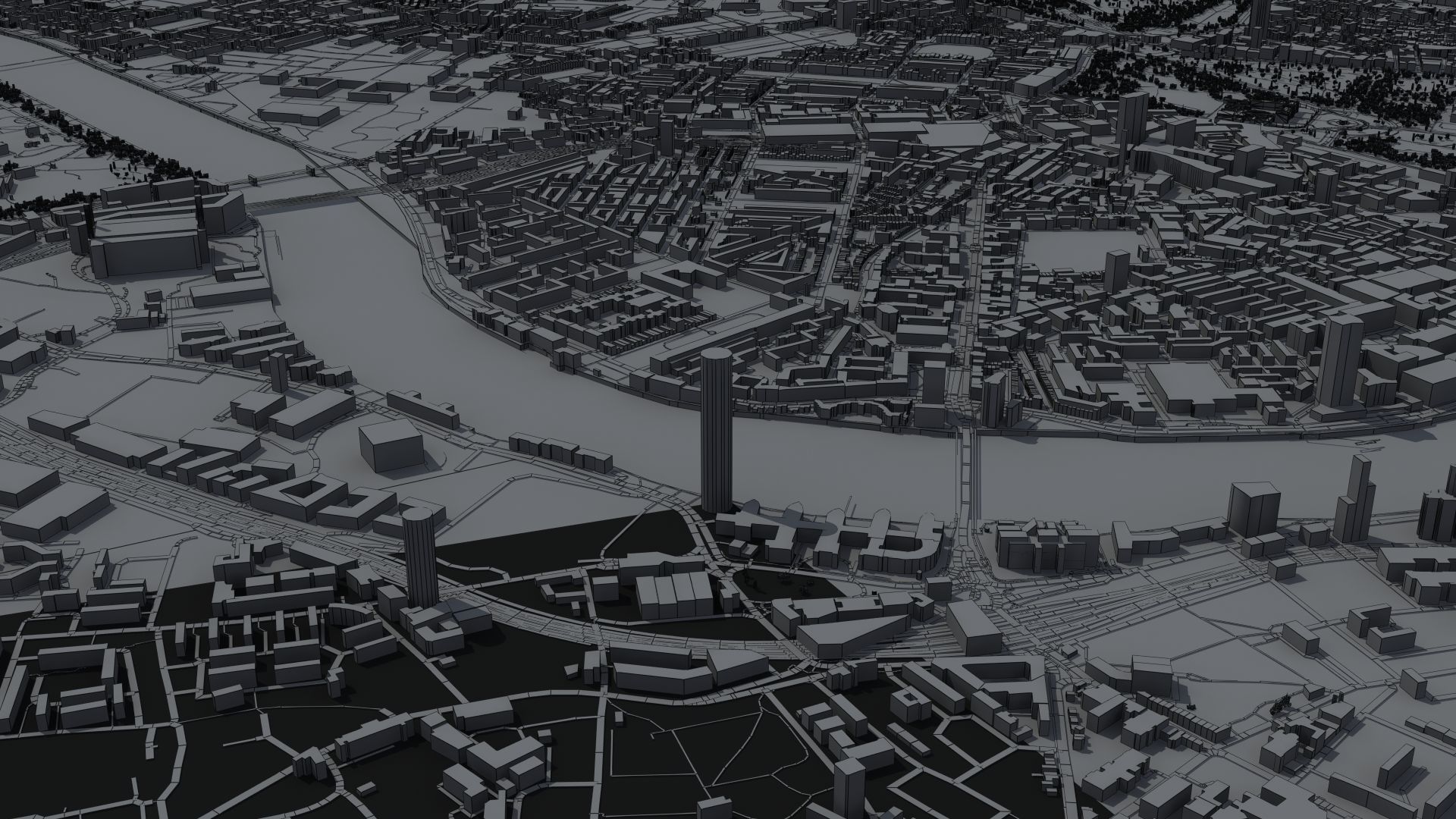 London City UK Low-poly 3D model_43