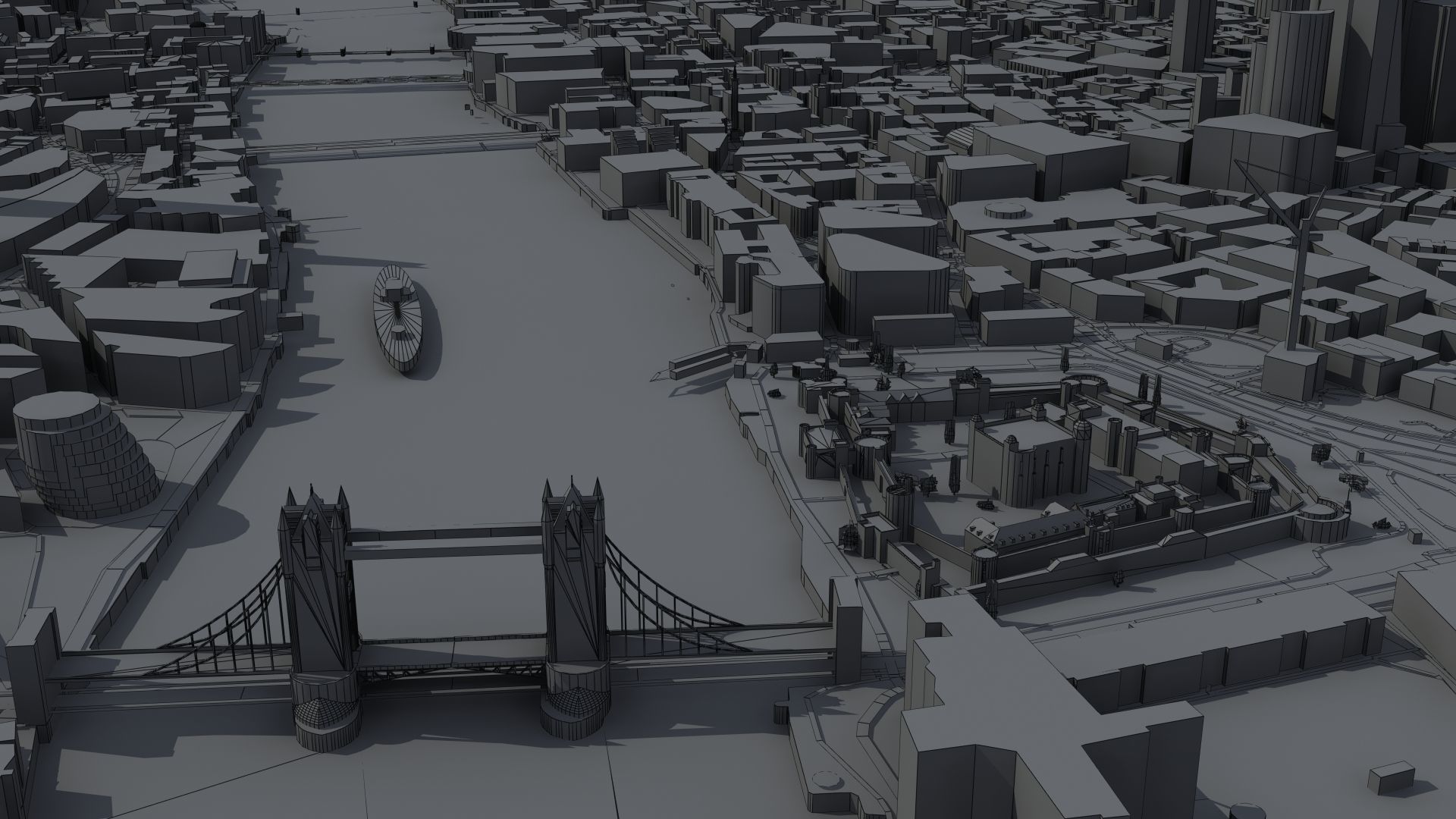London City UK Low-poly 3D model_40