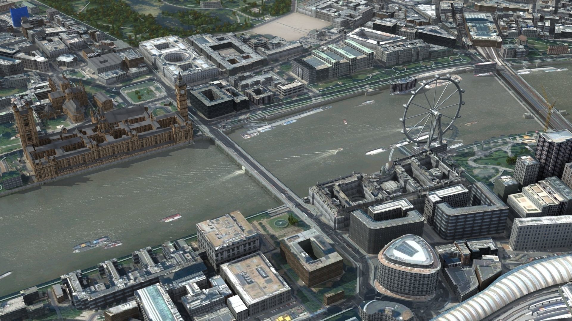 London City UK Low-poly 3D model_8