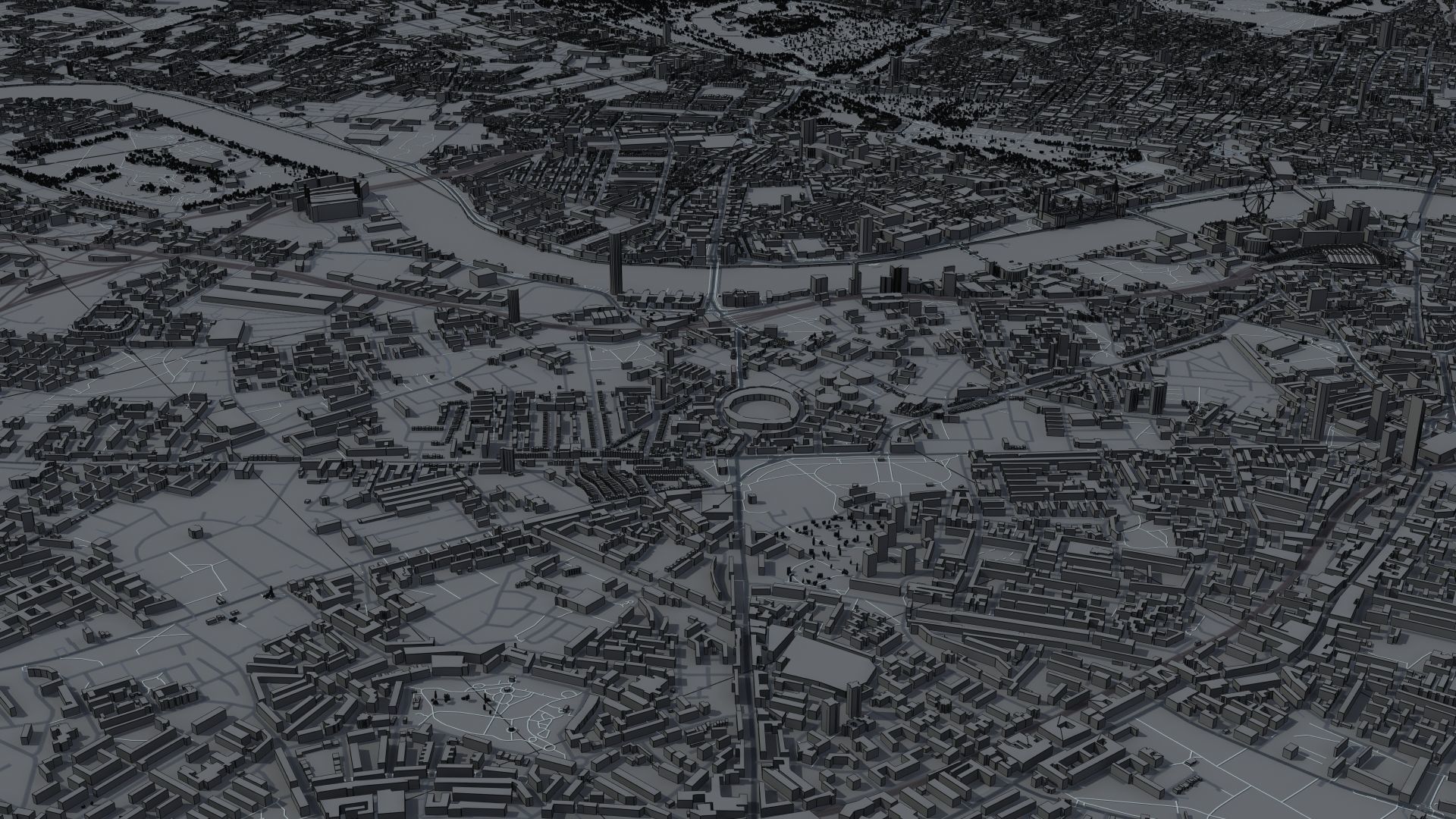 London City UK Low-poly 3D model_30