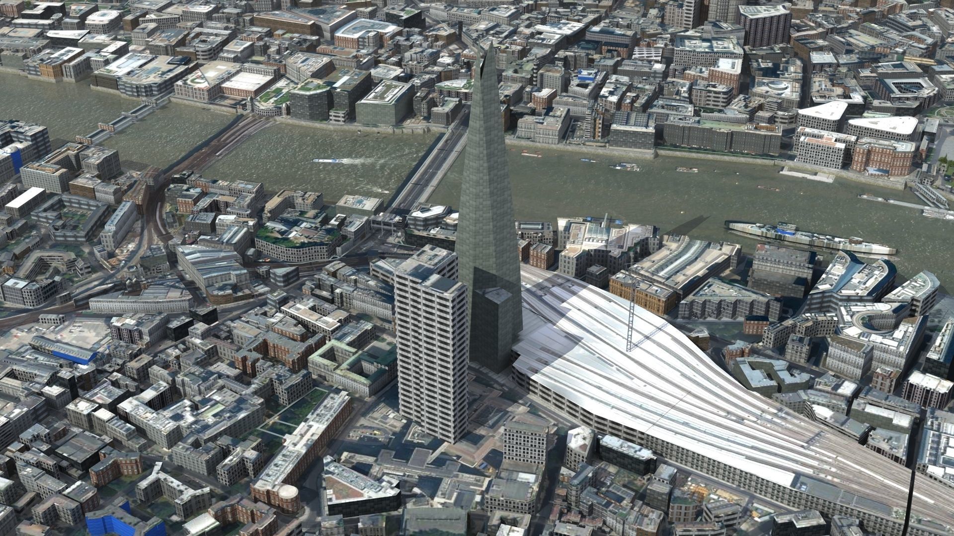 London City UK Low-poly 3D model_10