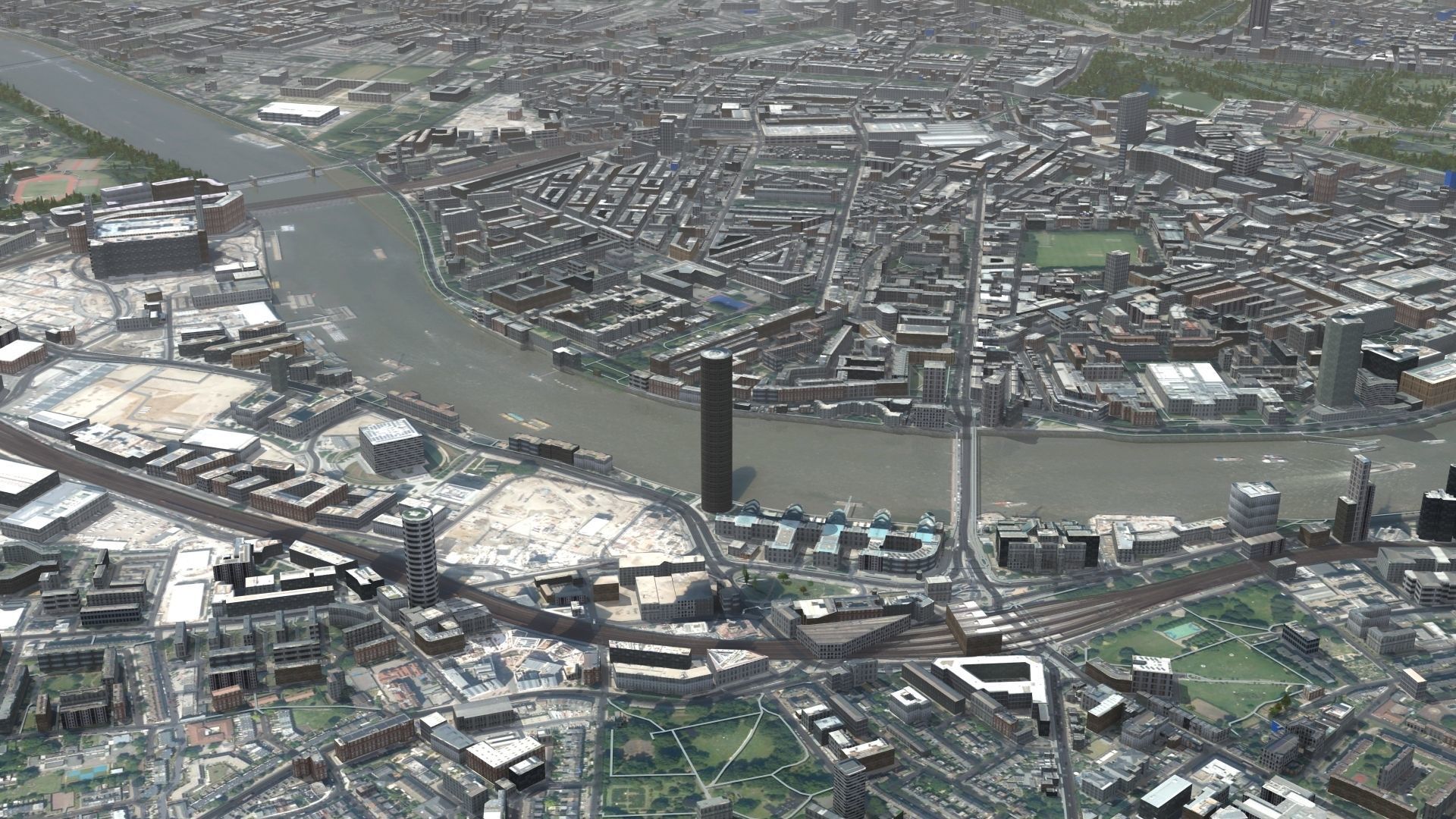 London City UK Low-poly 3D model_15