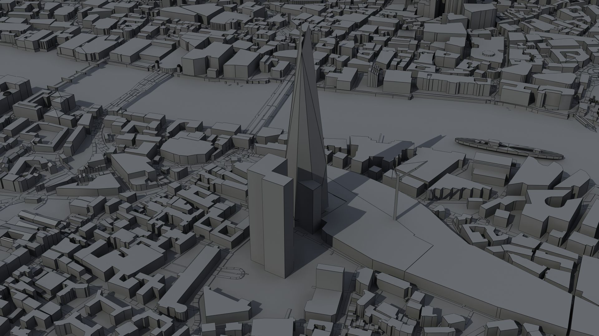 London City UK Low-poly 3D model_37