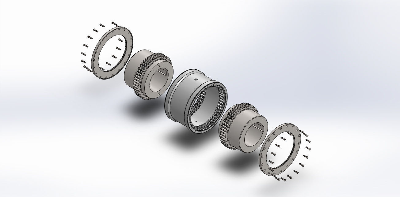 Gear Coupling Free 3D model_1