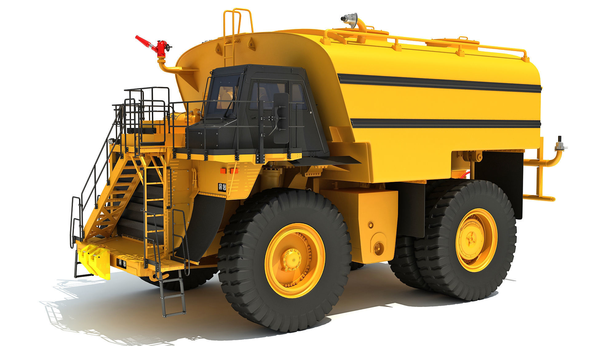 Water Delivery Off Highway Truck 3D model_9